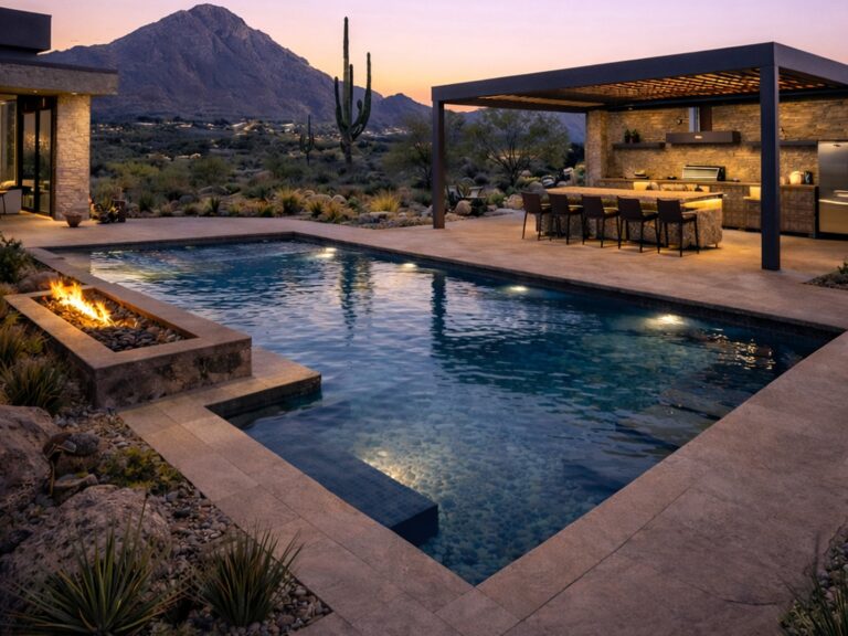 Luxury Desert Backyard Pool Design Scottsdale AZ