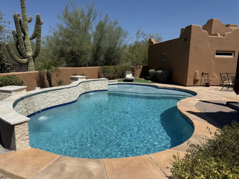 Scottsdale Pools Pool with water Feature - Desert Luxury